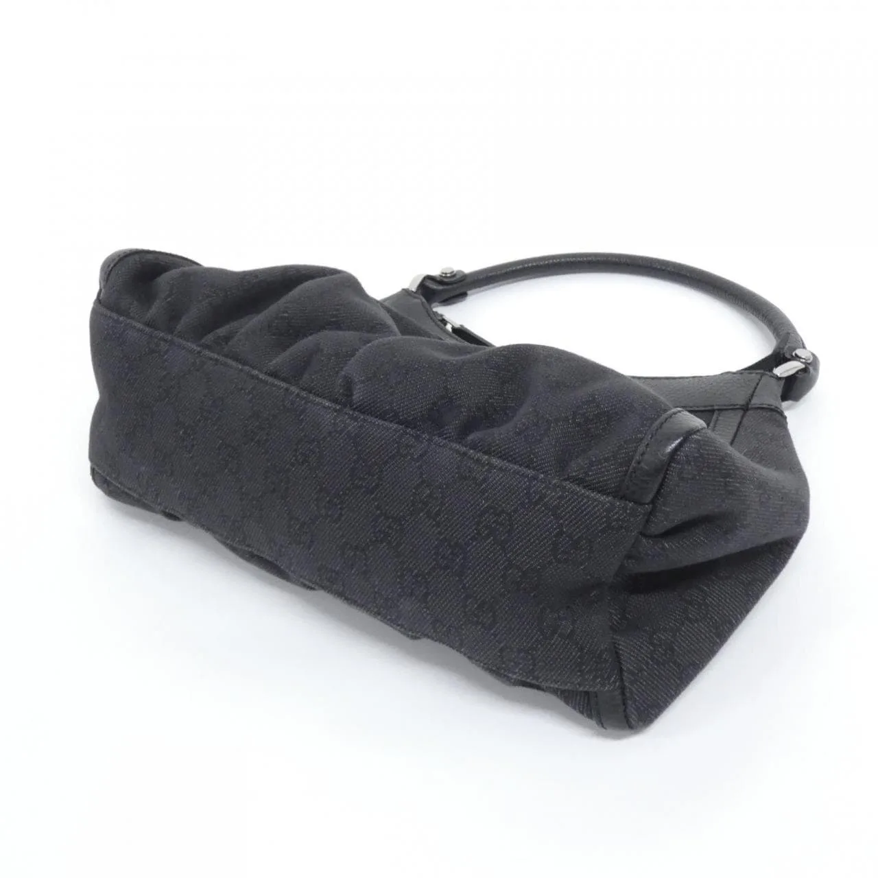 GUCCI 265692 Shoulder Denim 黑色 牛仔布 中古品A - 縮圖 3