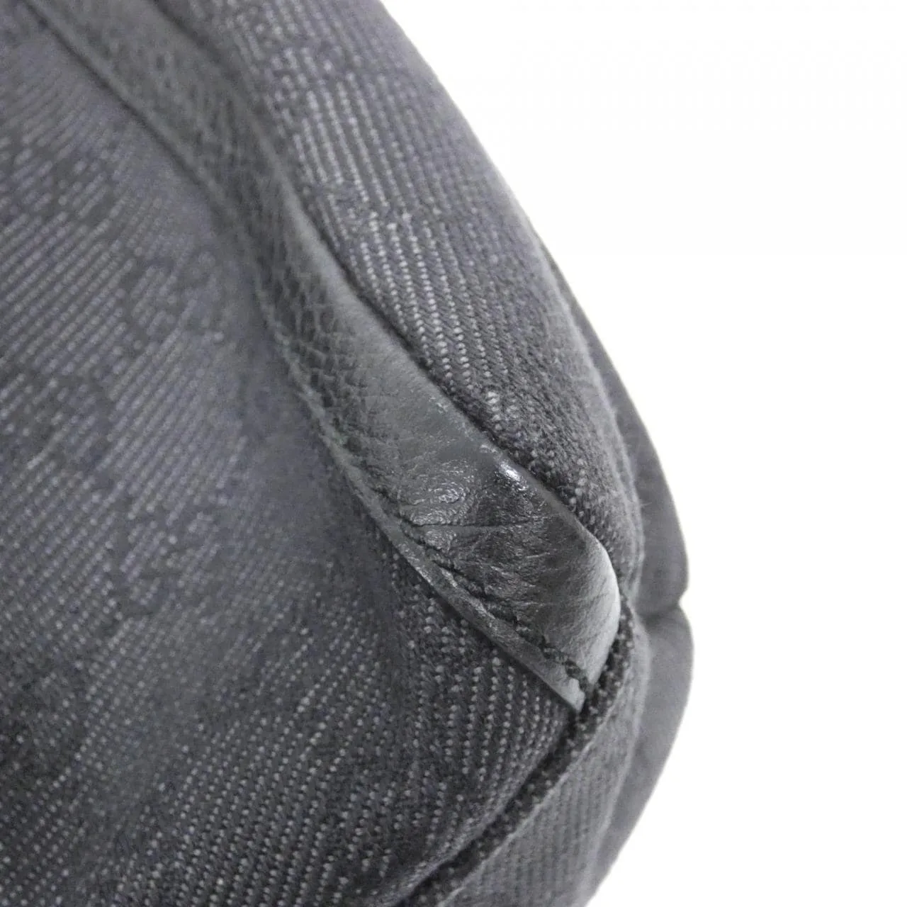 GUCCI 265692 Shoulder Denim 黑色 牛仔布 中古品A - 縮圖 4
