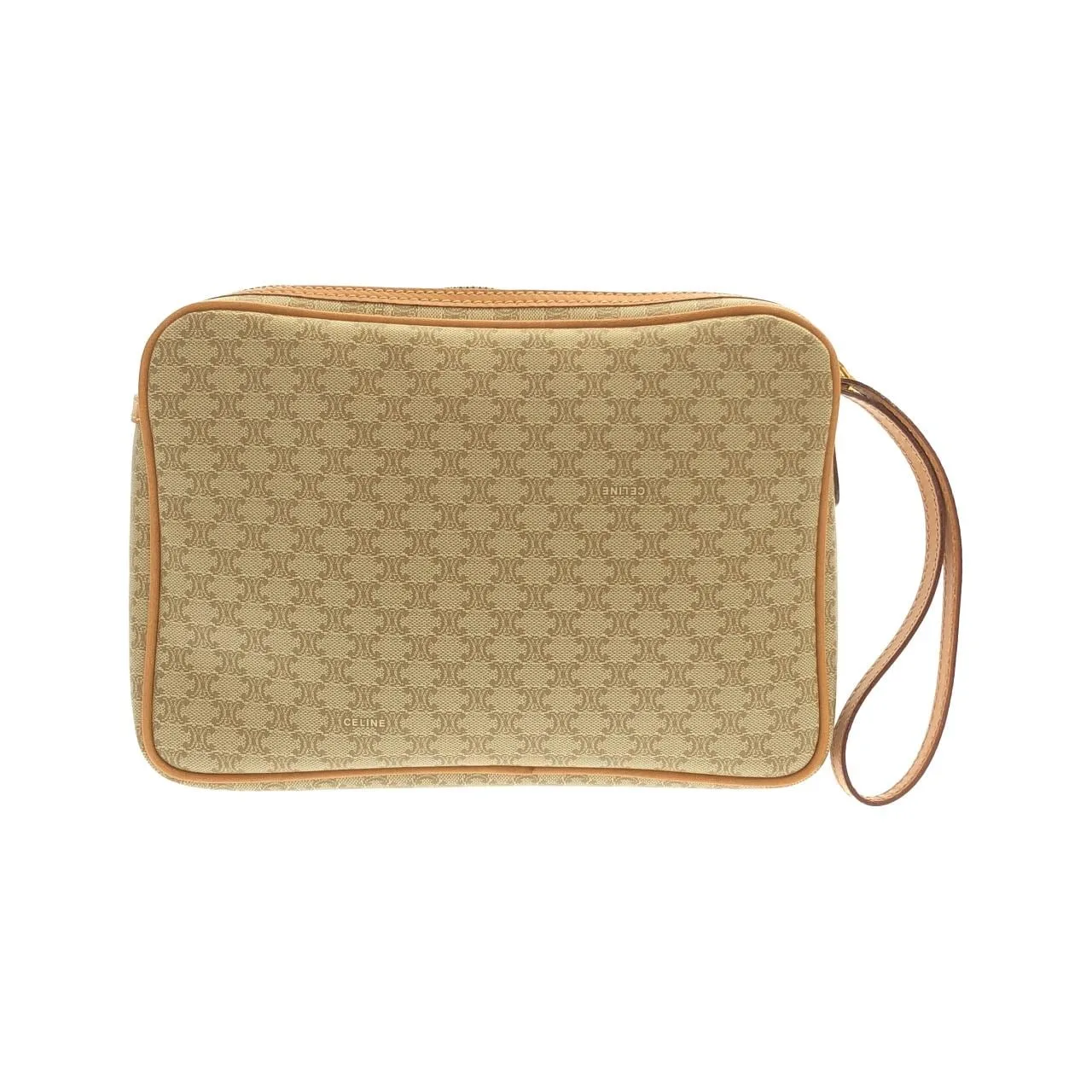 CELINE Handbag Canvas 米色 帆布 中古品A - 縮圖 2