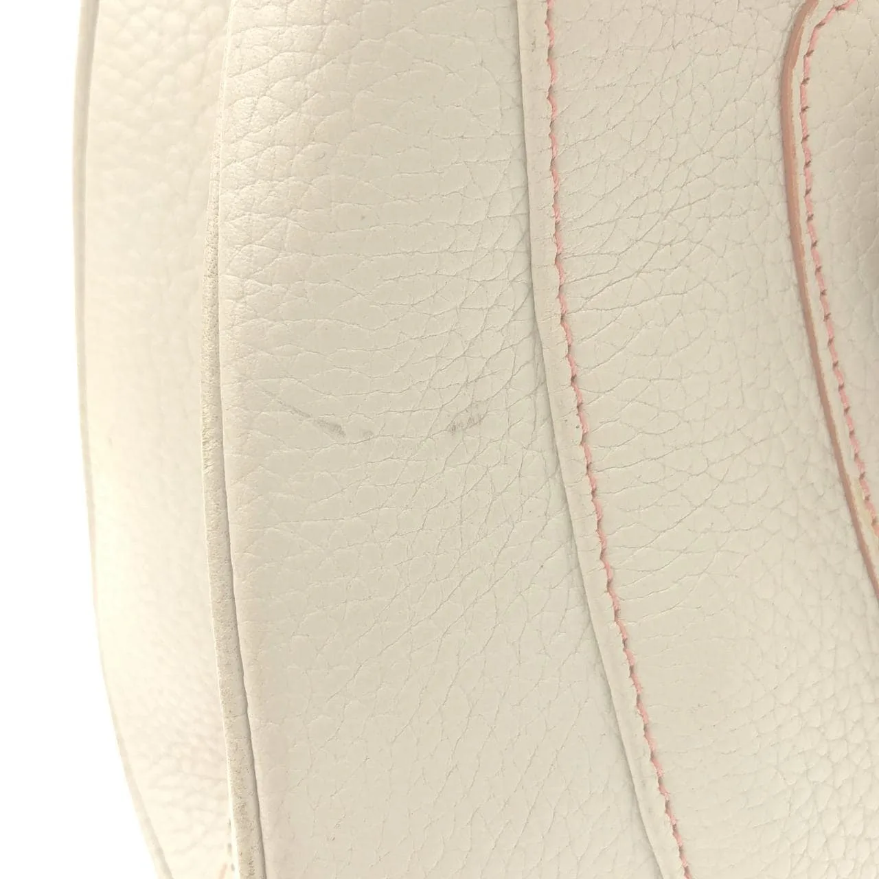 LOEWE 手提包 皮革 白色 皮革 中古品B - 縮圖 4