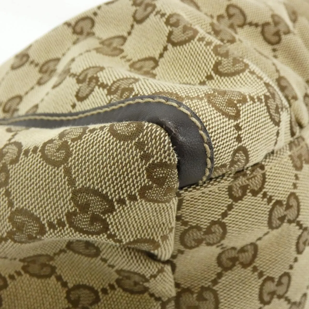 GUCCI 189833 Shoulder Canvas 米色 帆布 中古品A - 縮圖 3