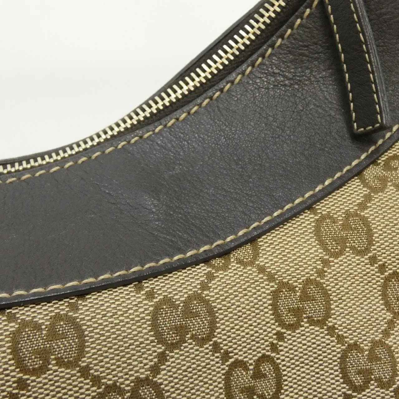 GUCCI 189833 Shoulder Canvas 米色 帆布 中古品A - 縮圖 5