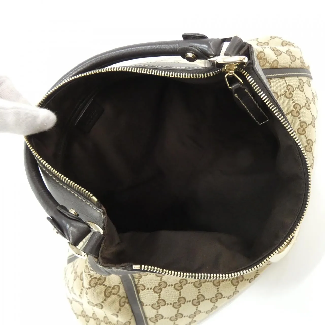 GUCCI 189833 Shoulder Canvas 米色 帆布 中古品A - 縮圖 10