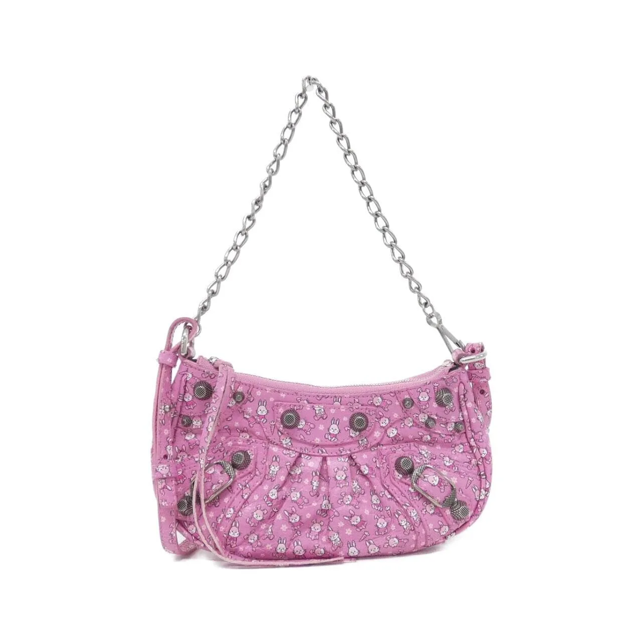 BALENCIAGA Le Cagole 695814 Shoulder Leather Black