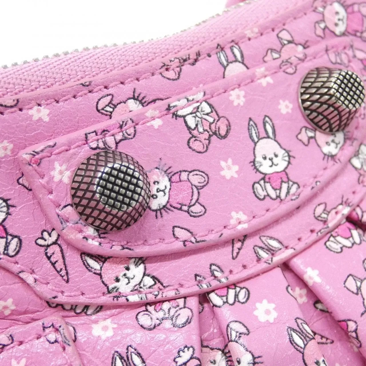 BALENCIAGA Le Cagole 695814 Shoulder Leather 黑色 皮革 中古品A - 縮圖 4