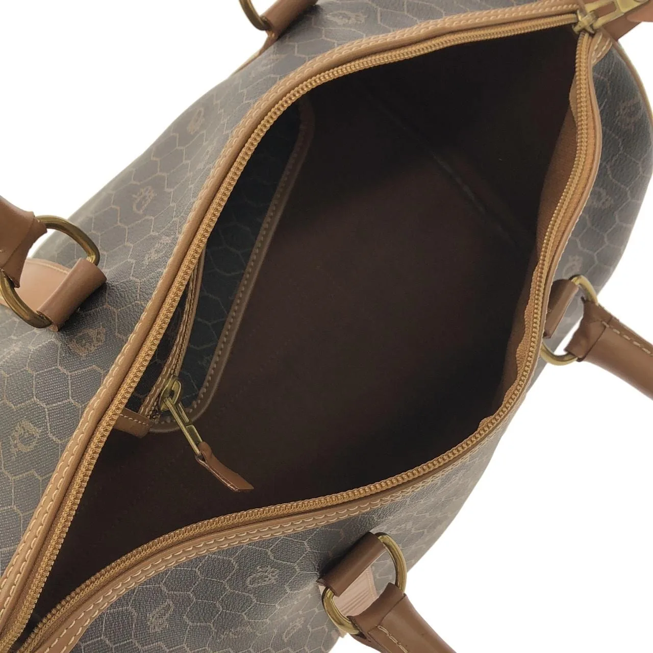 DIOR 波士頓包 帆布 棕色 帆布 中古品A - 縮圖 6