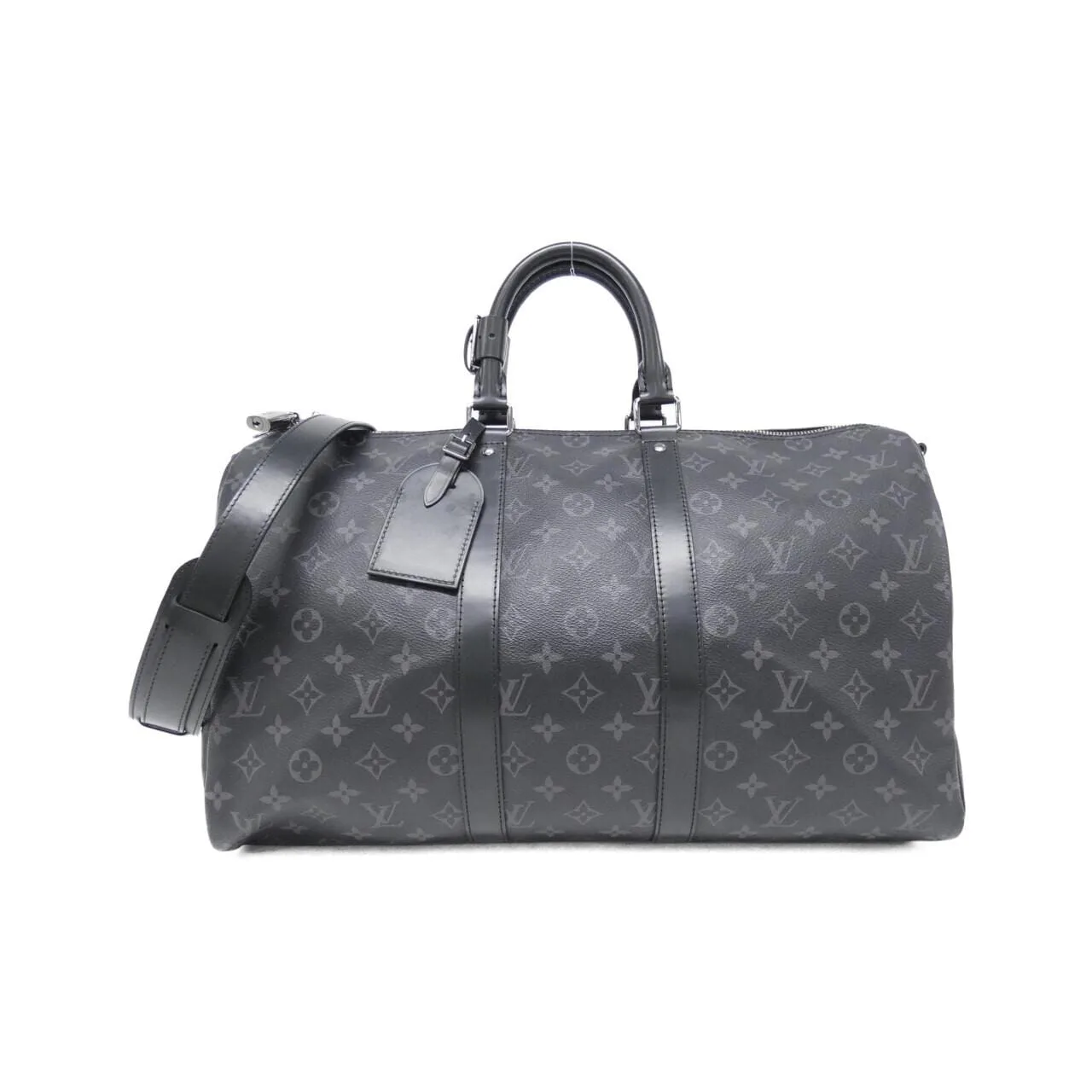 LOUIS VUITTON Keepall M40569 Boston Monogram Black