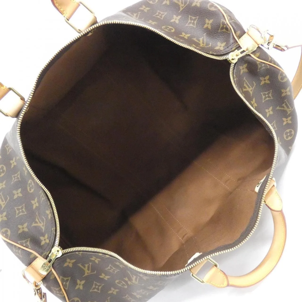 LOUIS VUITTON Keepall M41414 Boston Monogram 黑色 Monogram 中古品A - 縮圖 7