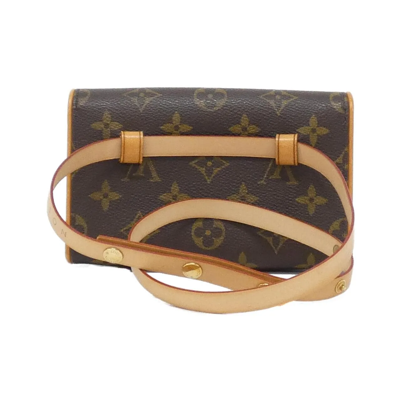 LOUIS VUITTON Pochette M51855+M67303 Belt Monogram 黑色 Monogram 中古品B - 縮圖 2