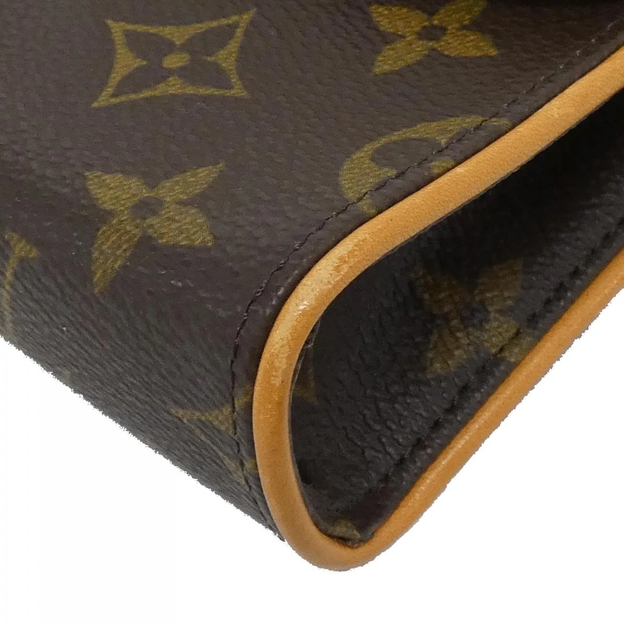 LOUIS VUITTON Pochette M51855+M67303 Belt Monogram 黑色 Monogram 中古品B - 縮圖 3