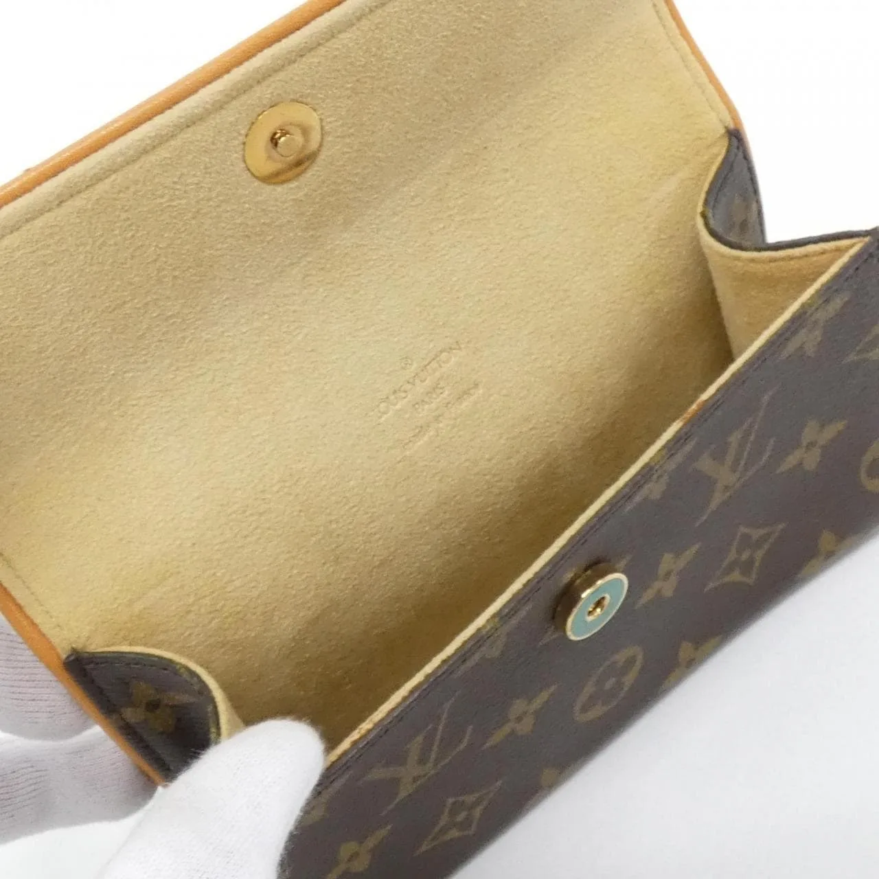 LOUIS VUITTON Pochette M51855+M67303 Belt Monogram 黑色 Monogram 中古品B - 縮圖 6