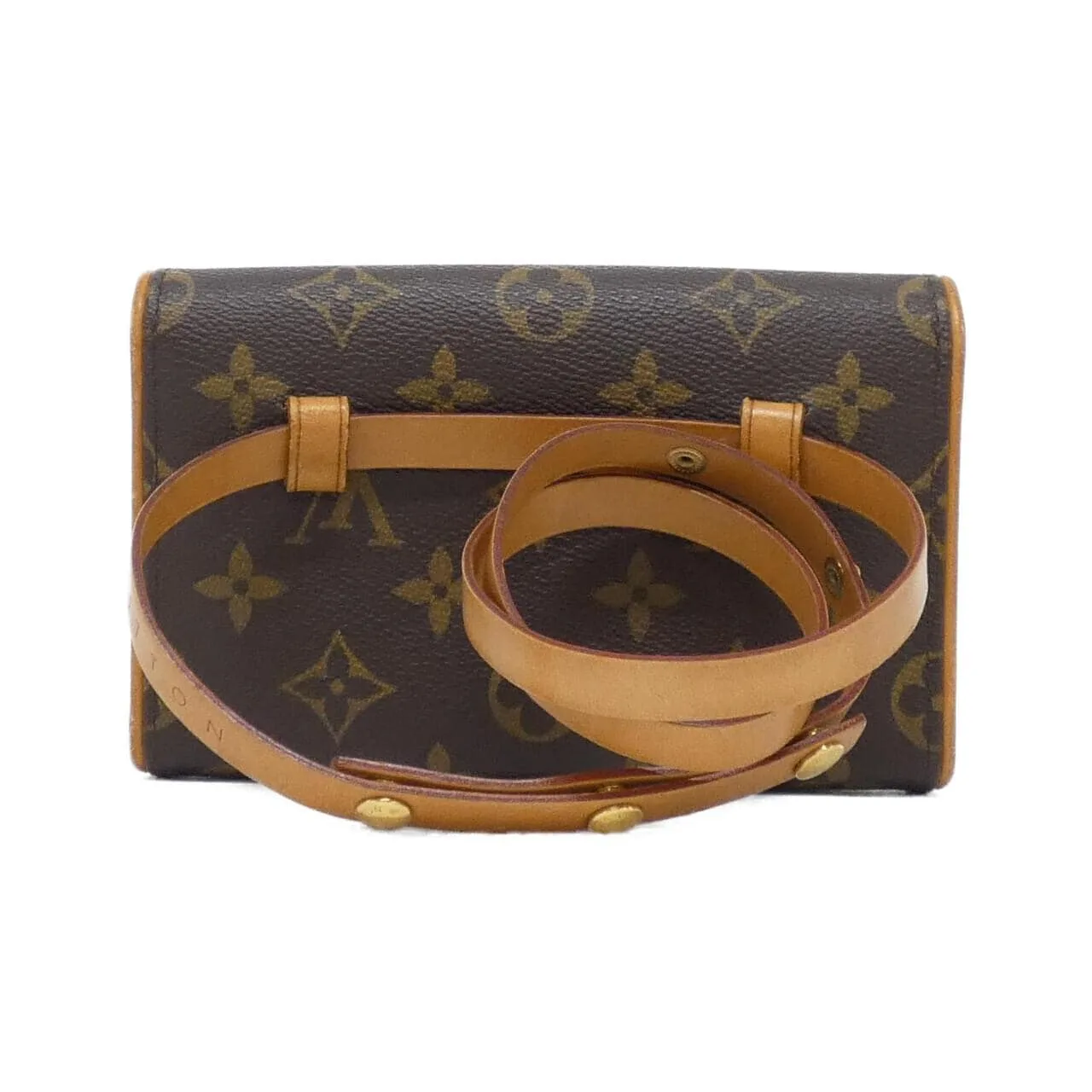 LOUIS VUITTON Pochette M51855+M67303 Belt Monogram 黑色 Monogram 中古品B - 縮圖 2