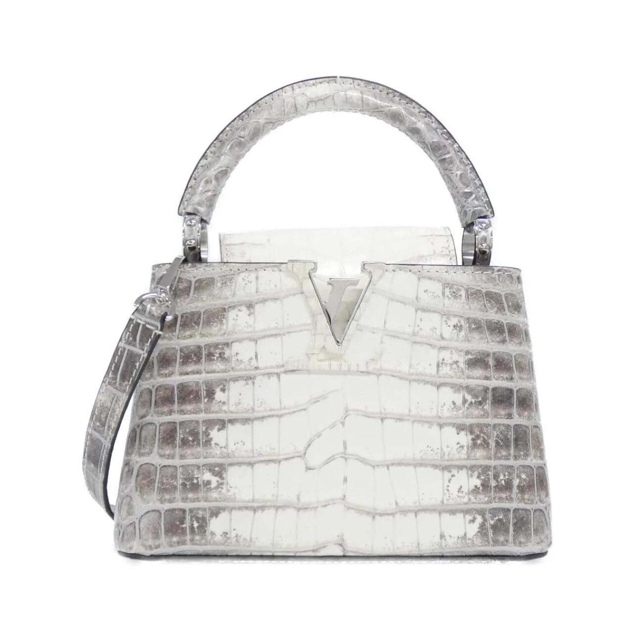 LOUIS VUITTON Capucines N99291 Shoulder Leather Black