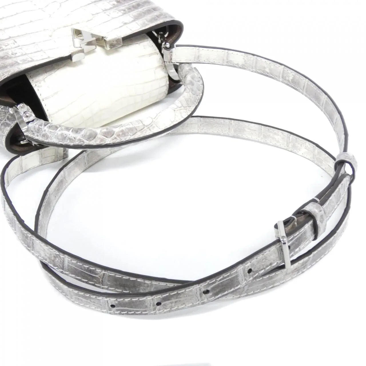 LOUIS VUITTON Capucines N99291 Shoulder Leather Black Leather Rank A - Thumbnail 4