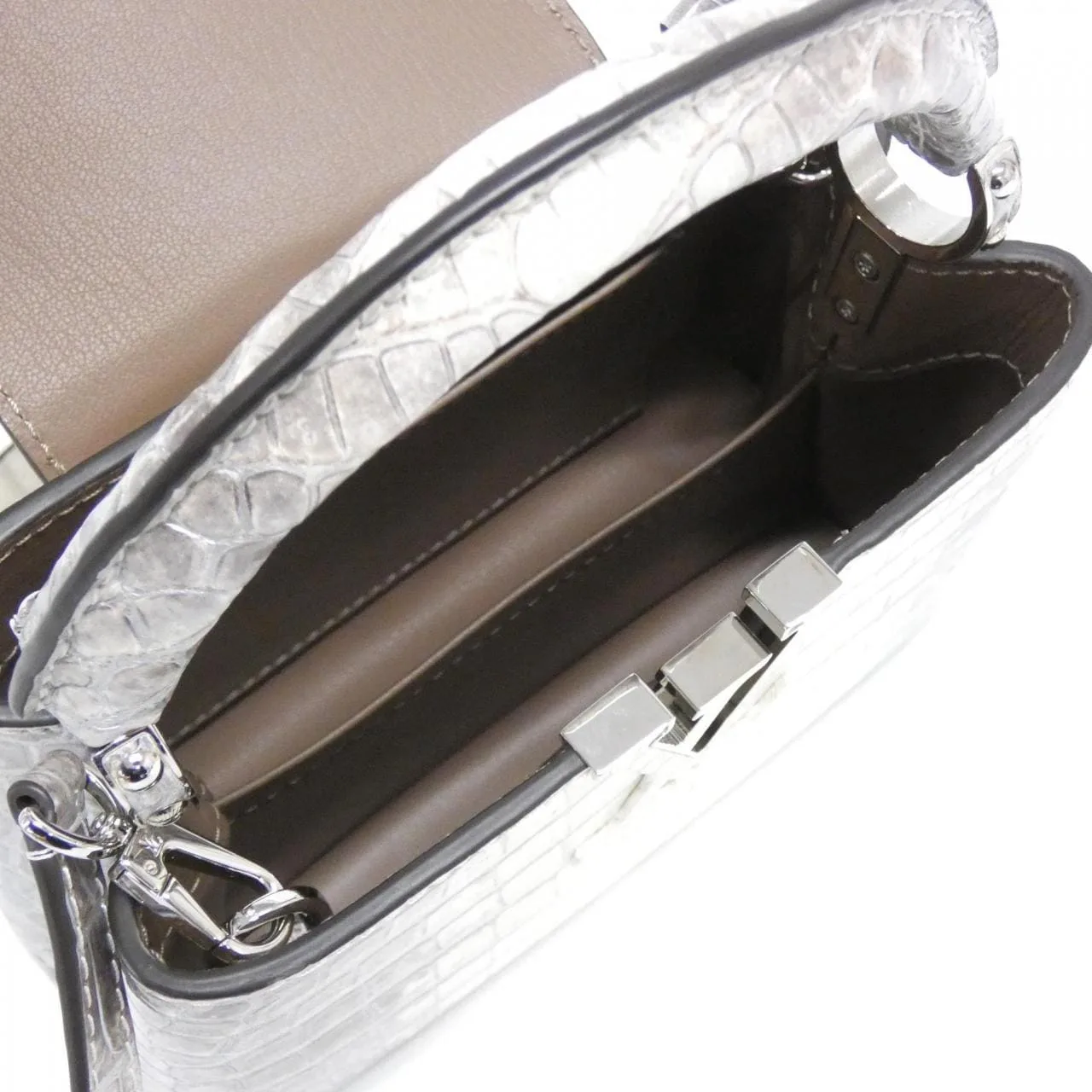 LOUIS VUITTON Capucines N99291 Shoulder Leather Black Leather Rank A - Thumbnail 5