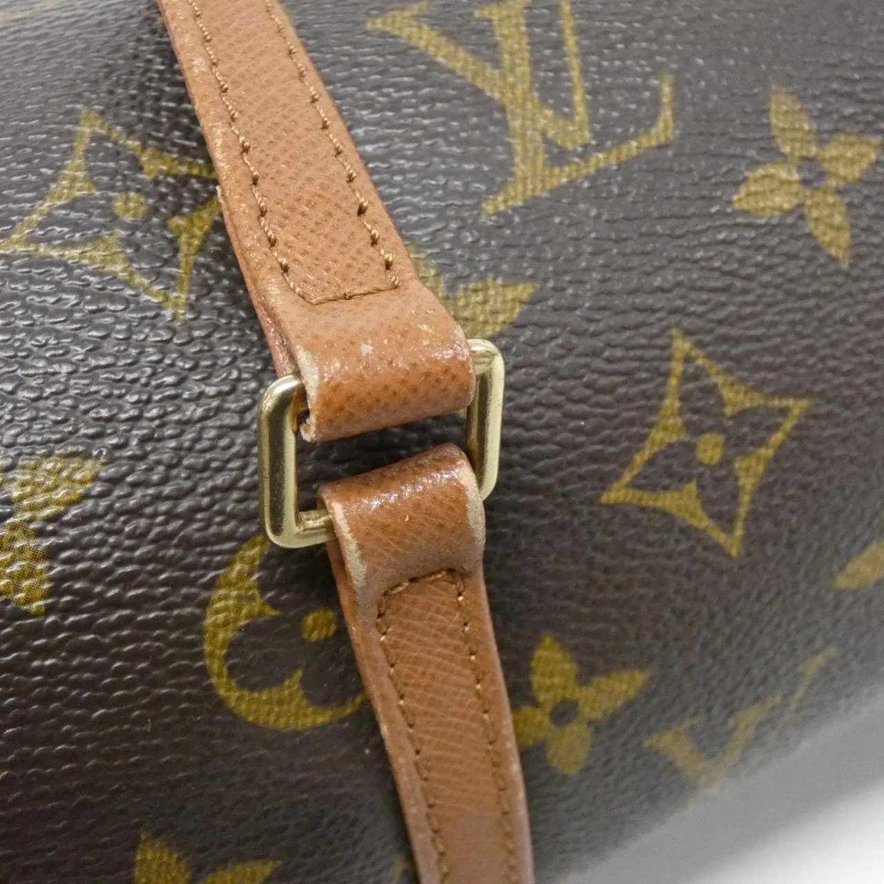 LOUIS VUITTON Papillon M51366 Handbag Monogram 黑色 Monogram 中古品B - 縮圖 4