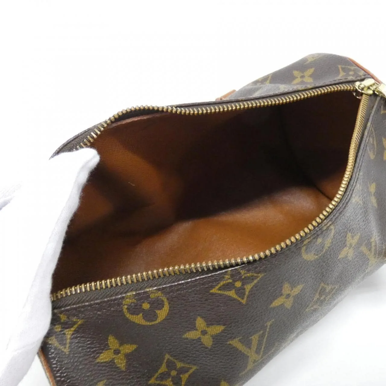 LOUIS VUITTON Papillon M51366 Handbag Monogram 黑色 Monogram 中古品B - 縮圖 6