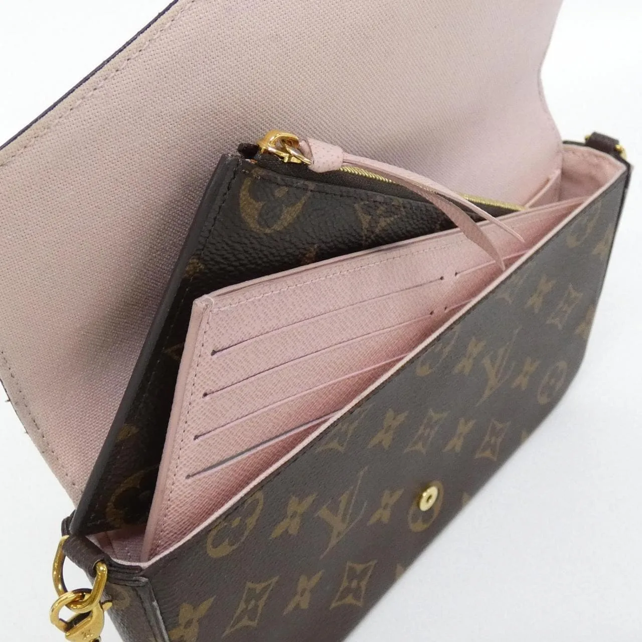 LOUIS VUITTON Pochette M62415 Shoulder Monogram Black Monogram Rank A - Thumbnail 9
