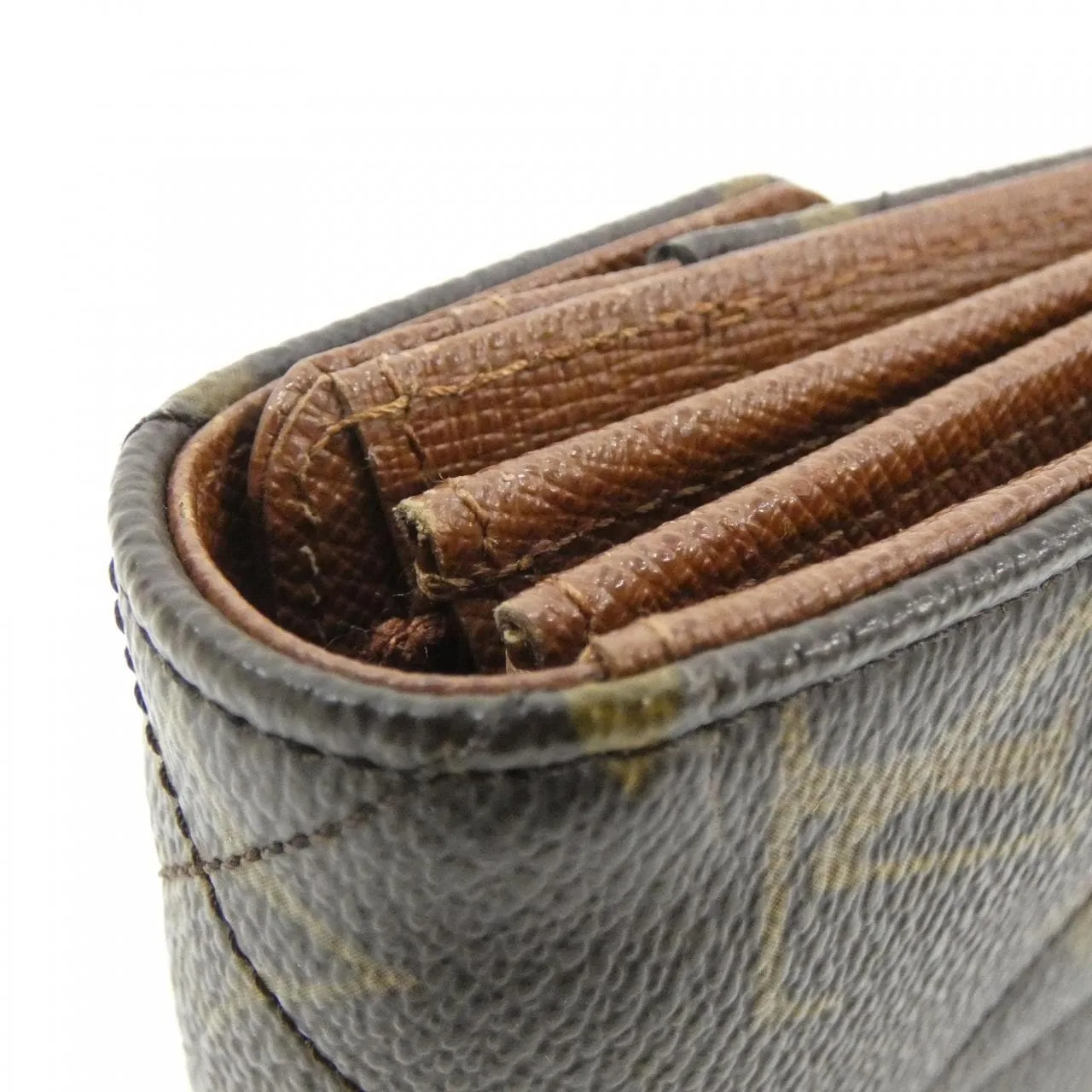 LOUIS VUITTON M66556 Wallet Monogram 黑色 Monogram 中古品A - 縮圖 3