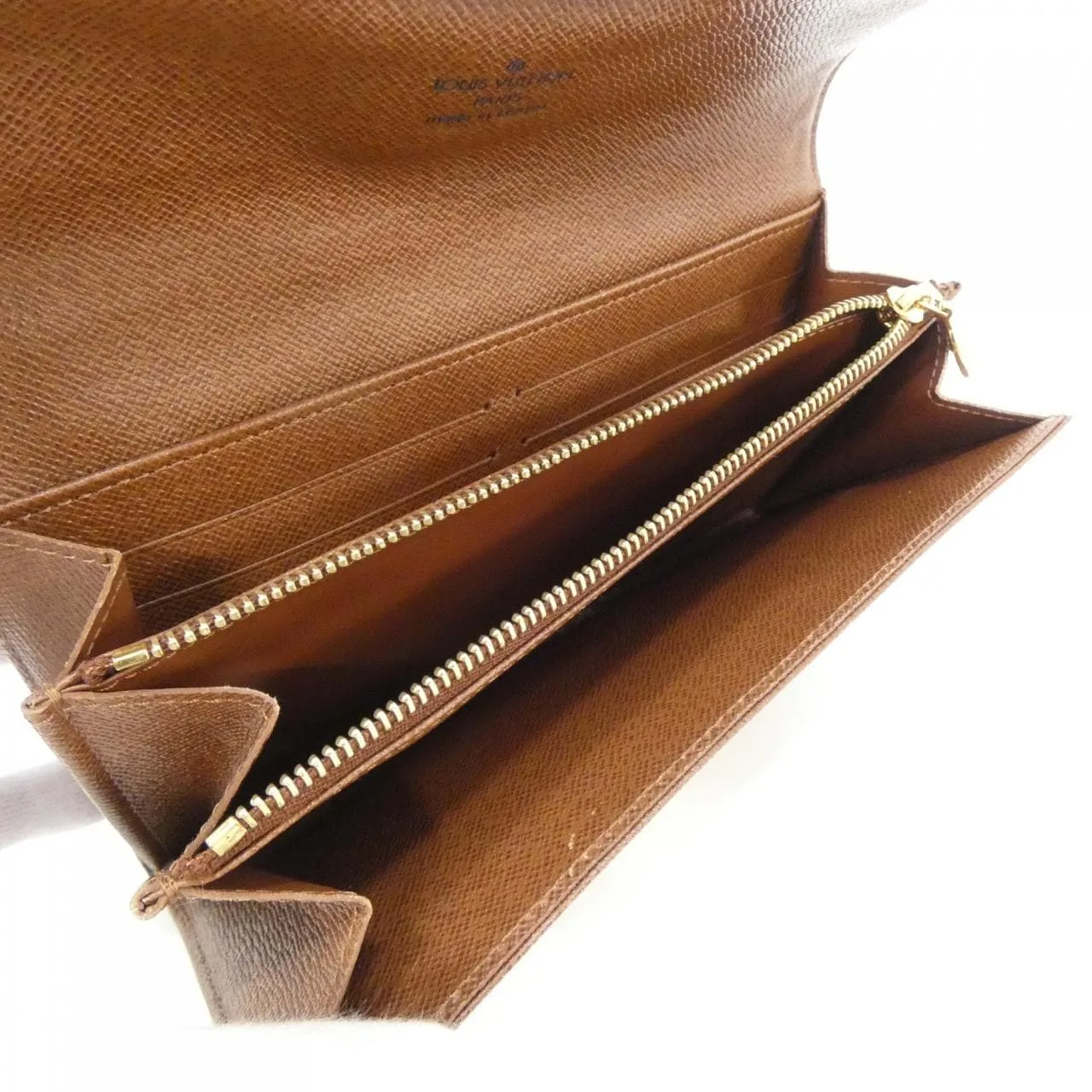 LOUIS VUITTON M66556 Wallet Monogram 黑色 Monogram 中古品A - 縮圖 6