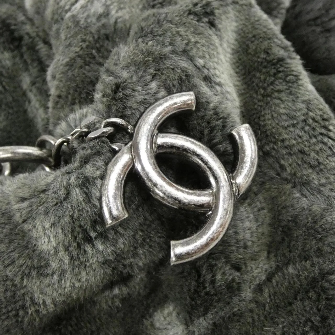 CHANEL Handbag 灰色 中古品A - 縮圖 5