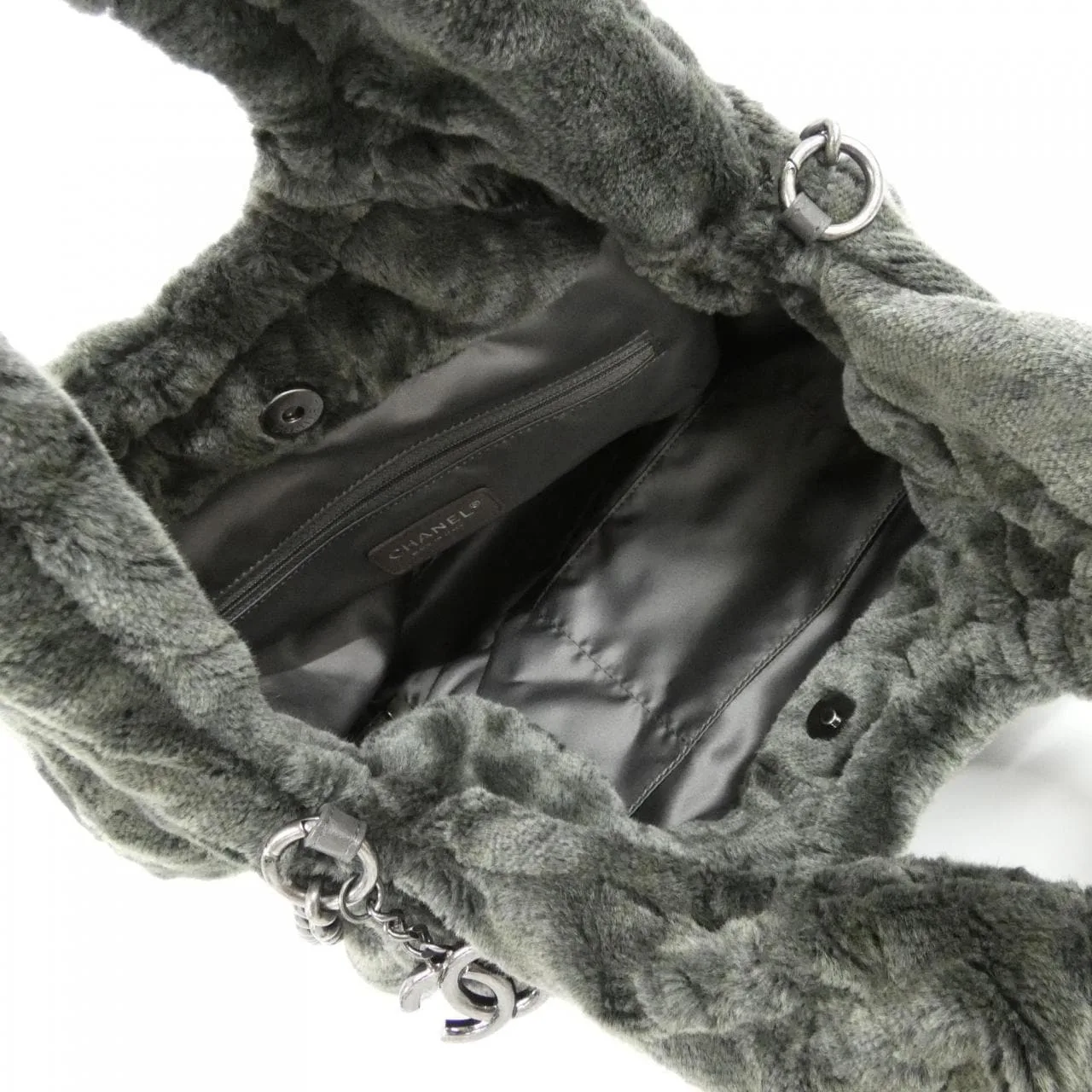 CHANEL Handbag 灰色 中古品A - 縮圖 7