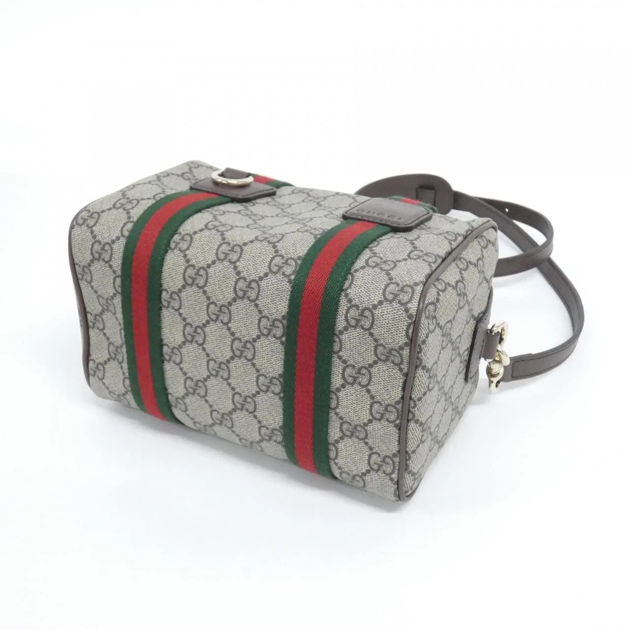 GUCCI 859975 FACHL Boston Canvas 黑色 帆布 中古品A - 縮圖 3