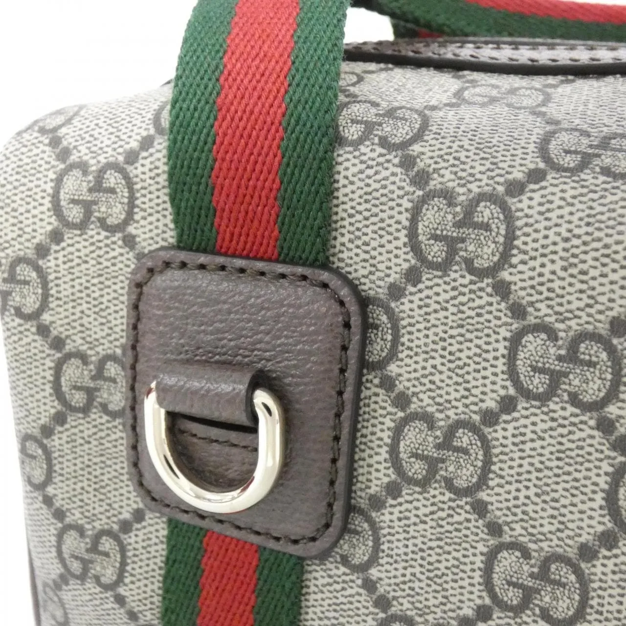 GUCCI 859975 FACHL Boston Canvas 黑色 帆布 中古品A - 縮圖 4