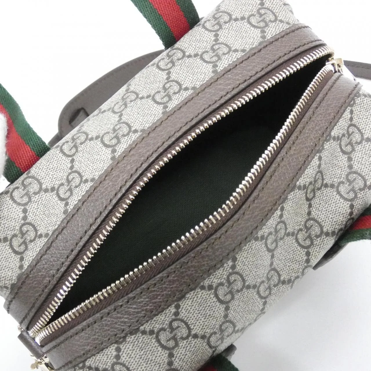GUCCI 859975 FACHL Boston Canvas 黑色 帆布 中古品A - 縮圖 6