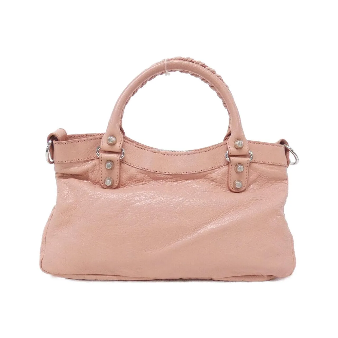 BALENCIAGA 285433 D94JN Handbag Leather Black Leather - Thumbnail 2