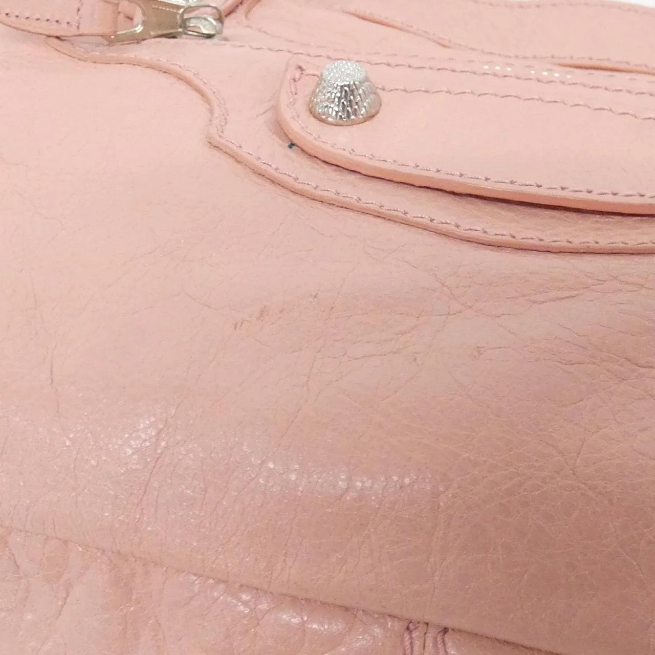 BALENCIAGA 285433 D94JN Handbag Leather Black Leather - Thumbnail 4