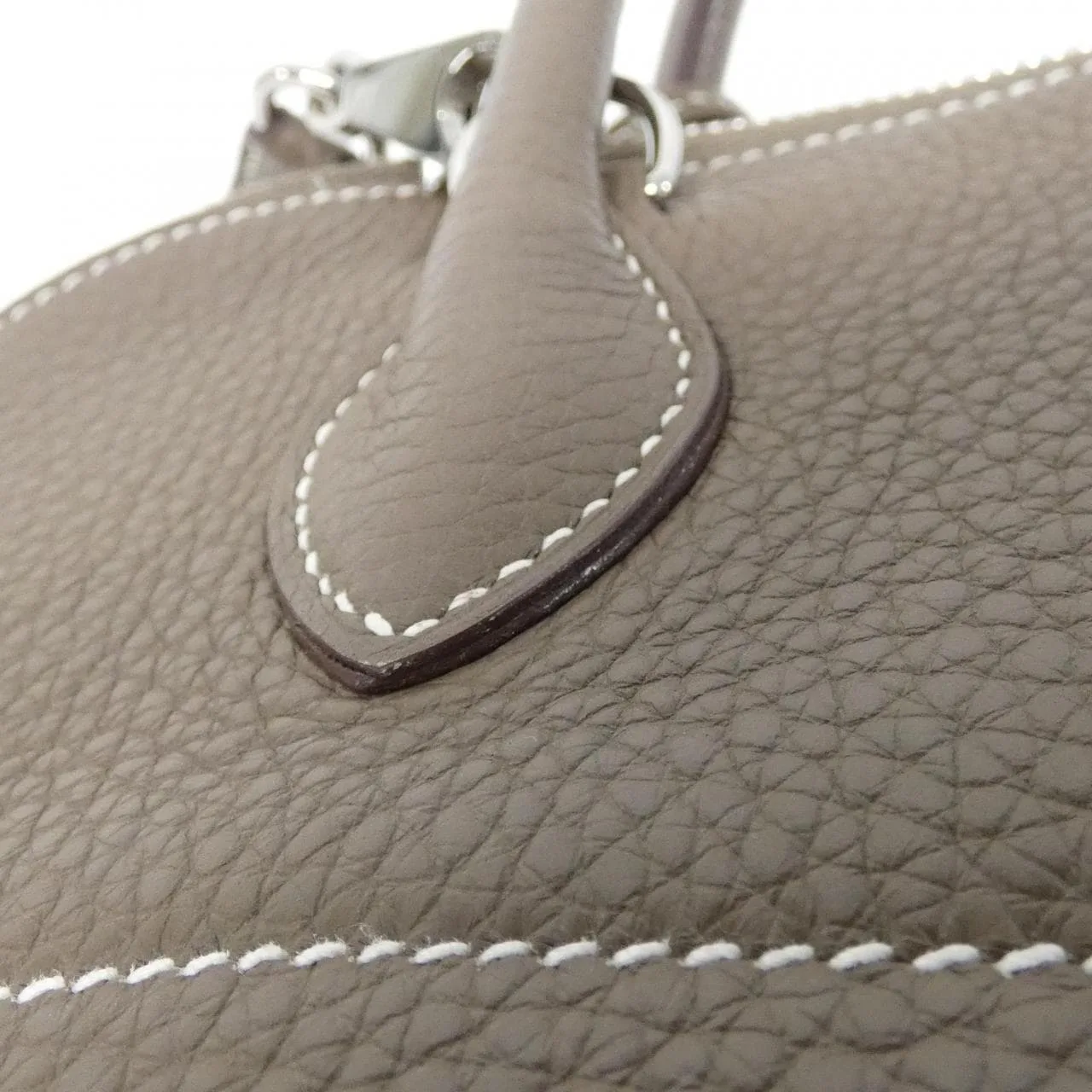 HERMES 073419CK Handbag Clemence Etoupe Clemence Leather - Thumbnail 5