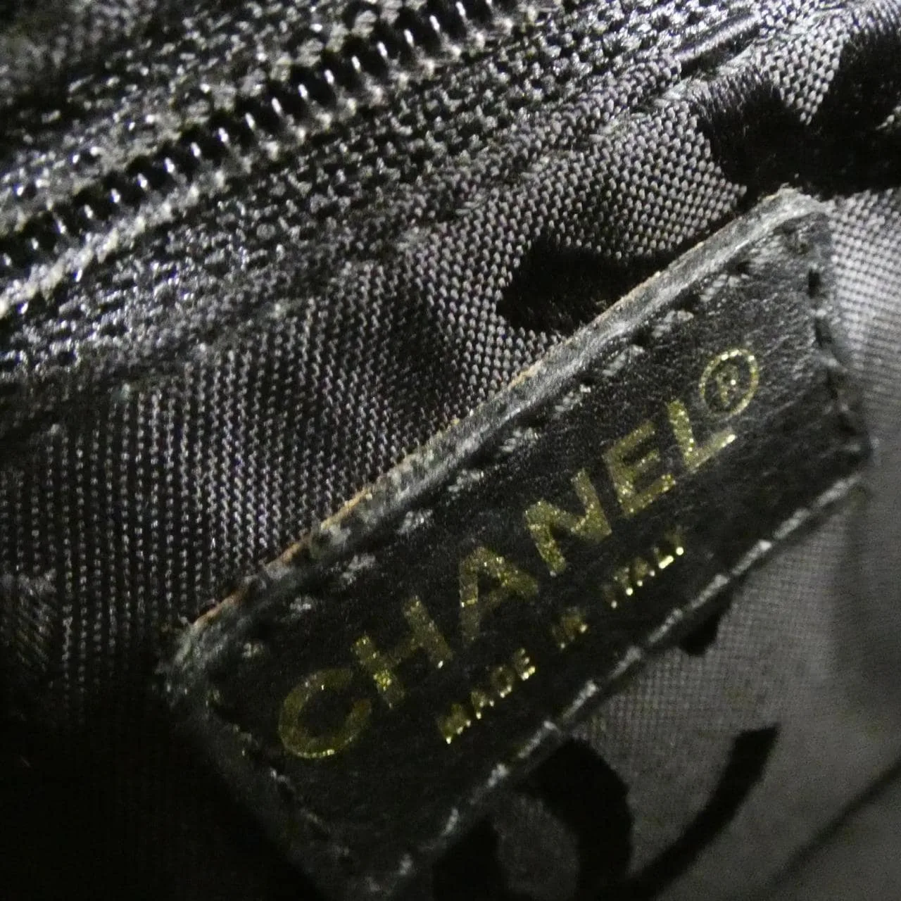 CHANEL 18232 Handbag Grained Calfskin 黑色 荔枝紋牛皮 中古品A - 縮圖 8