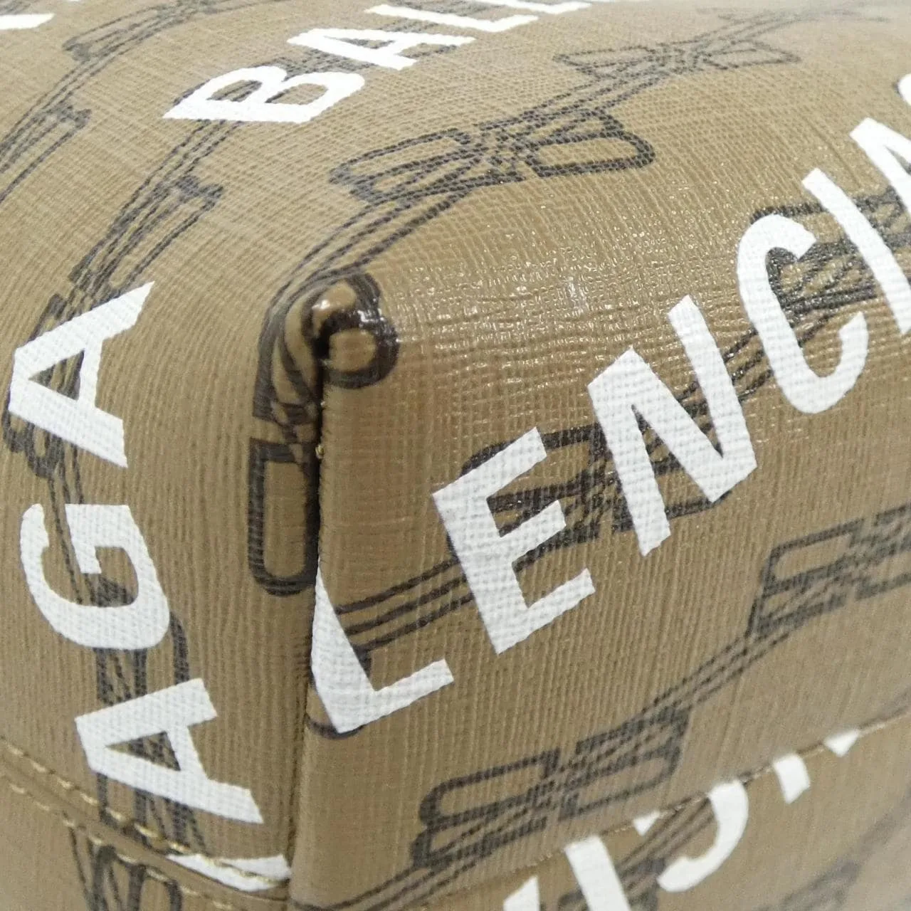 BALENCIAGA Everyday Shopper 702699 210HA Handbag Canvas 黑色 帆布 中古品A - 縮圖 2