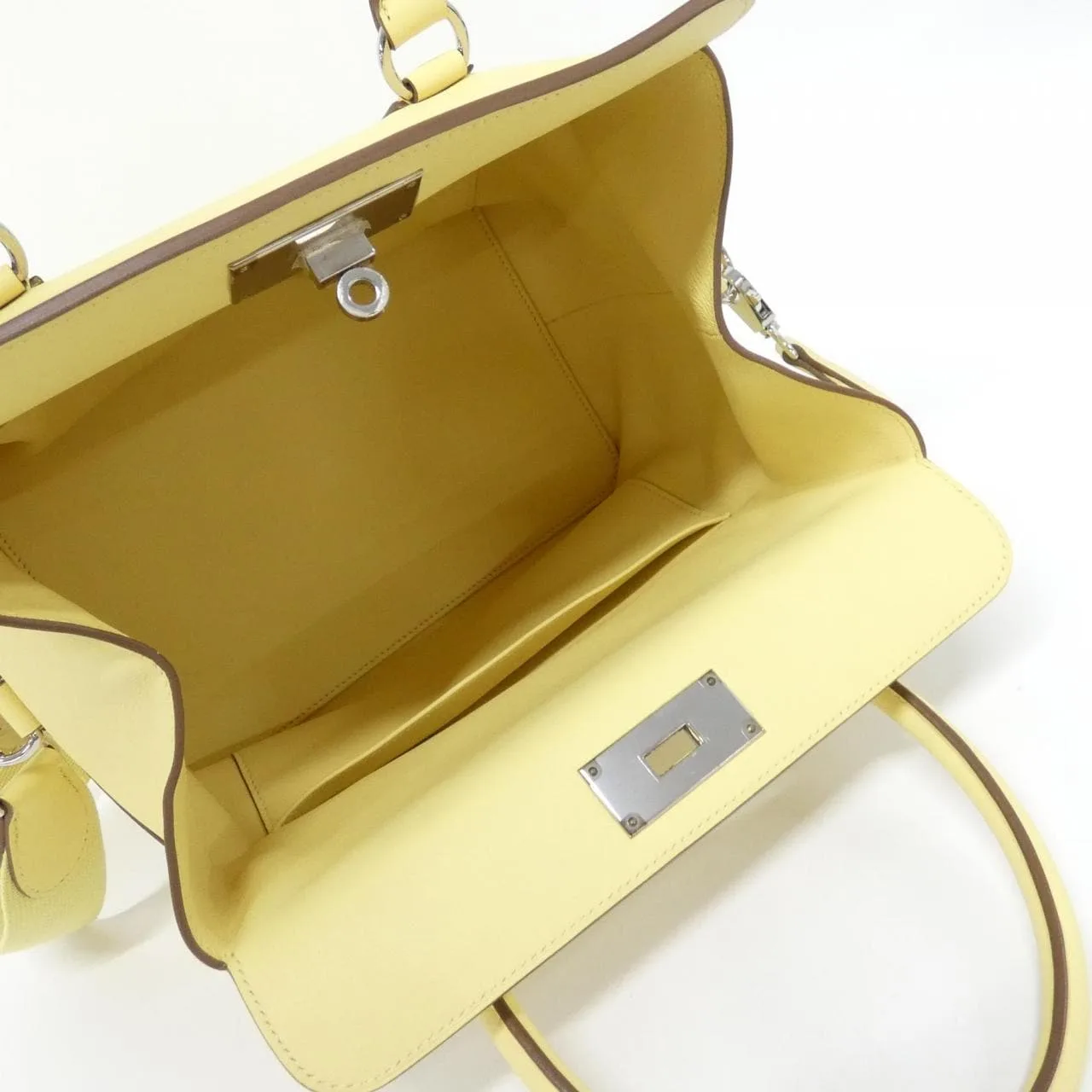 HERMES 062209CK Handbag Swift Black Swift Leather Rank A - Thumbnail 7