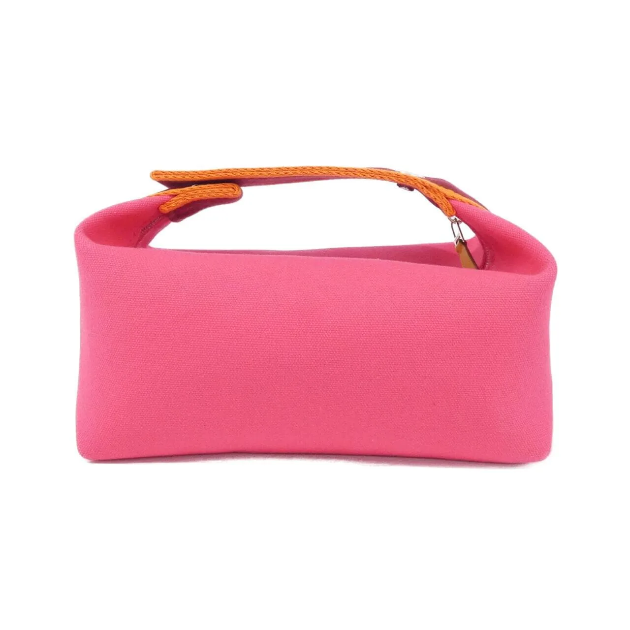 HERMES 103222M Pouch Canvas 黑色 帆布 中古品A - 縮圖 2