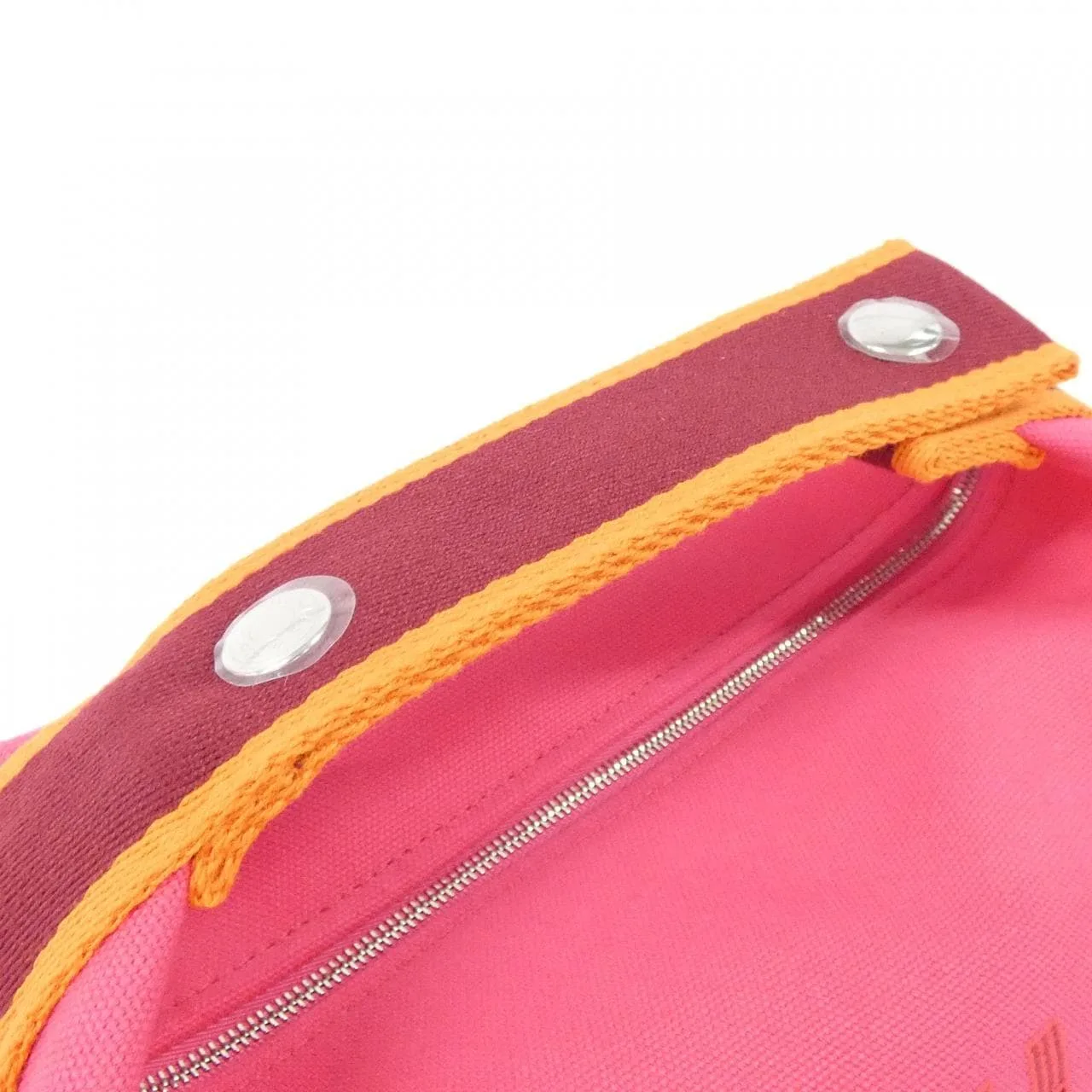 HERMES 103222M Pouch Canvas 黑色 帆布 中古品A - 縮圖 4