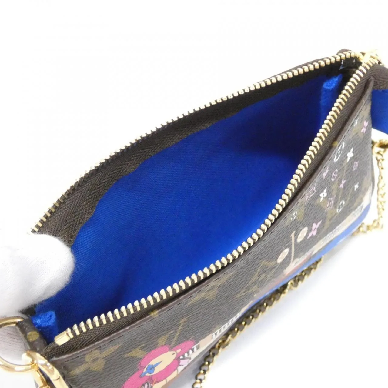 LOUIS VUITTON Pochette M68489 Pochette Monogram 黑色 Monogram 中古品A - 縮圖 5