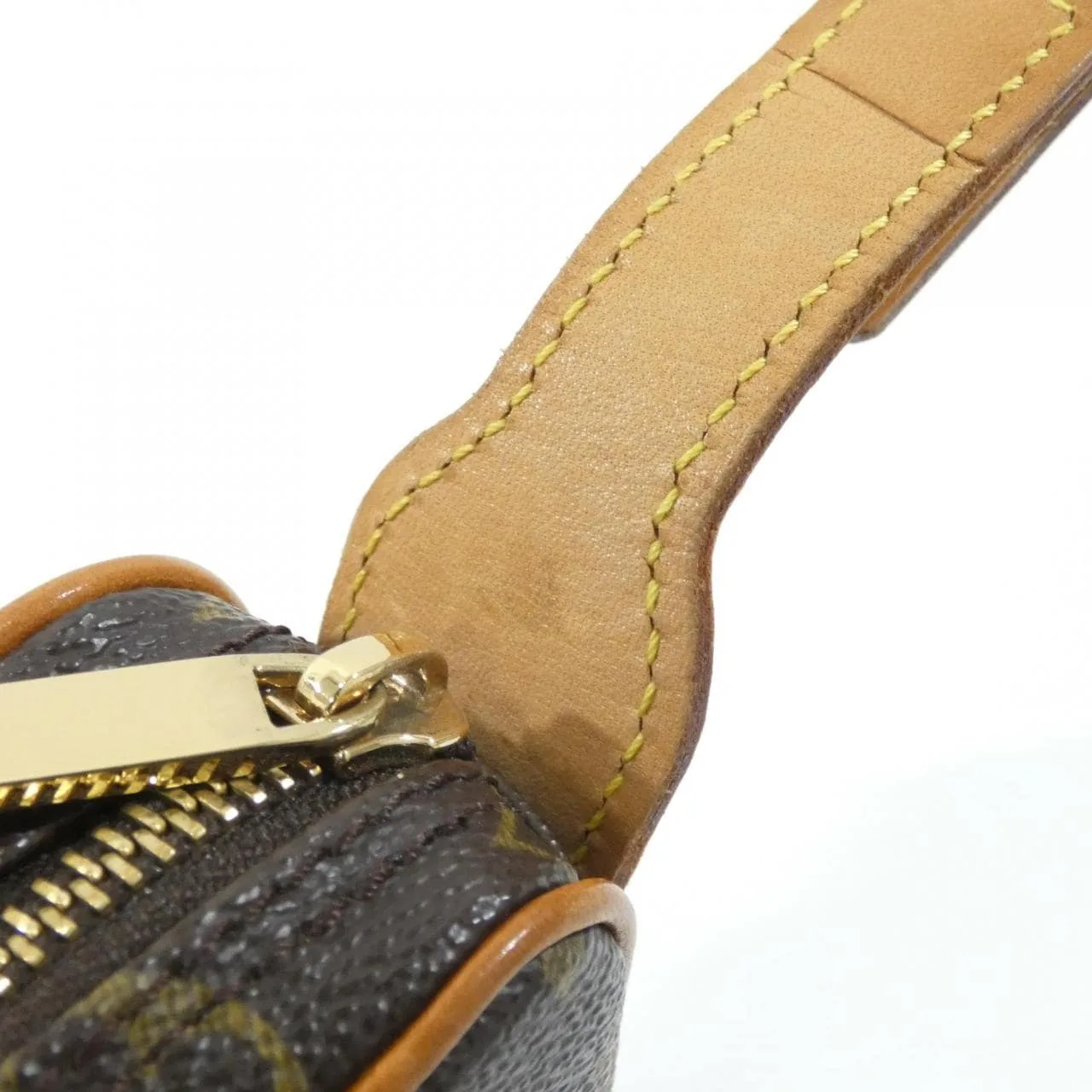 LOUIS VUITTON Pochette M51510 Shoulder Monogram 黑色 Monogram 中古品A - 縮圖 5