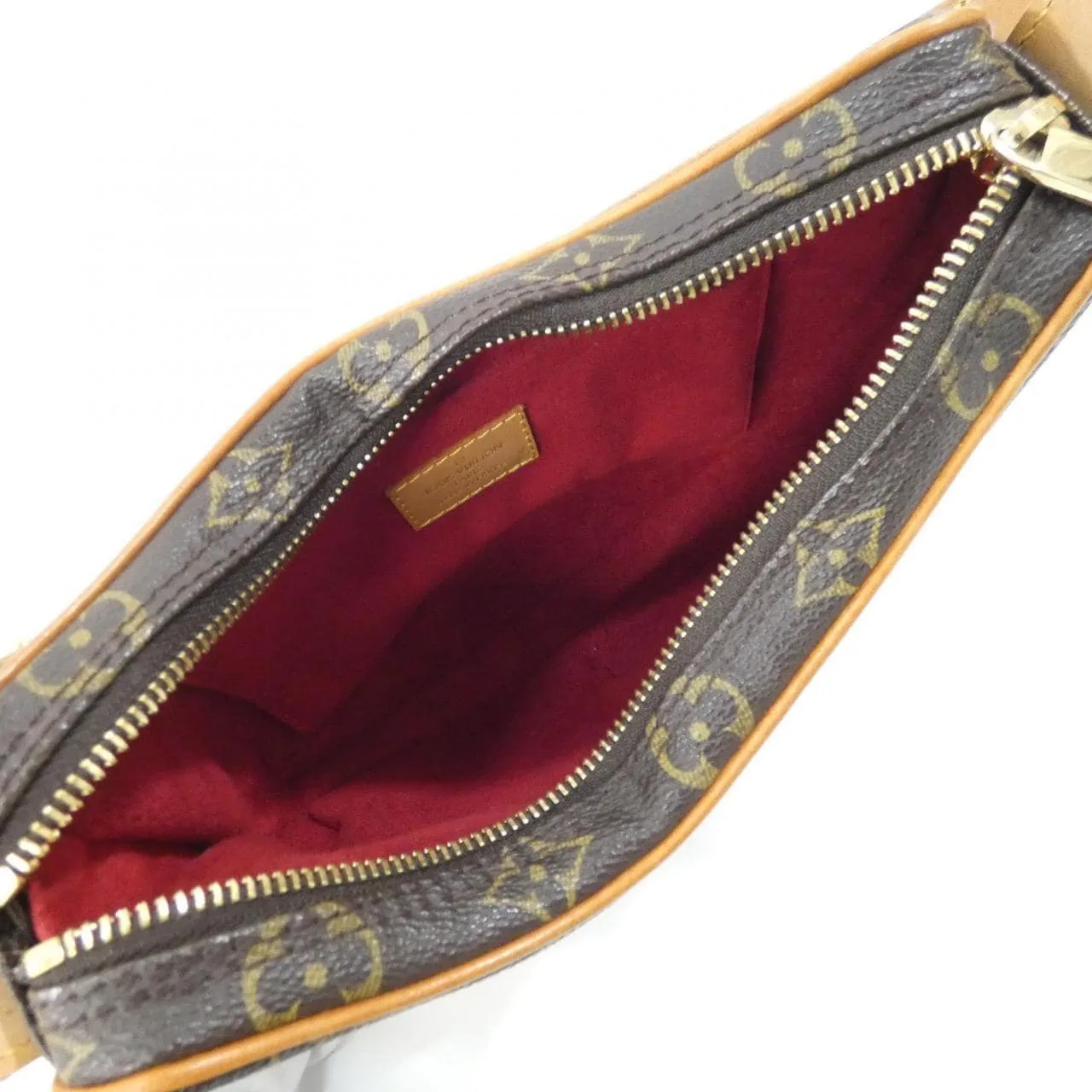 LOUIS VUITTON Pochette M51510 Shoulder Monogram 黑色 Monogram 中古品A - 縮圖 6