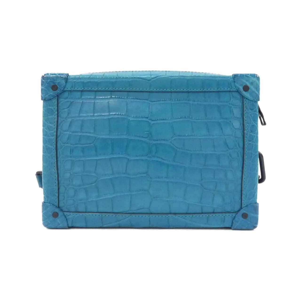 LOUIS VUITTON Soft Trunk N99414 Shoulder Leather 藍色 皮革 中古品A - 縮圖 2