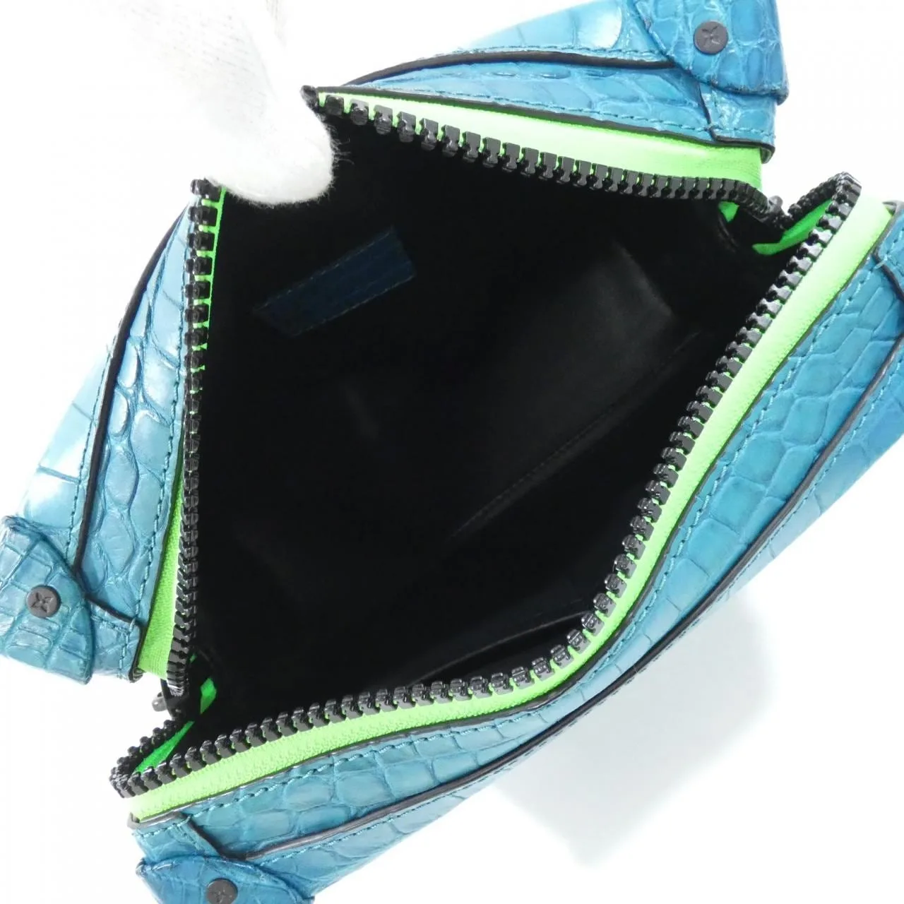 LOUIS VUITTON Soft Trunk N99414 Shoulder Leather 藍色 皮革 中古品A - 縮圖 9