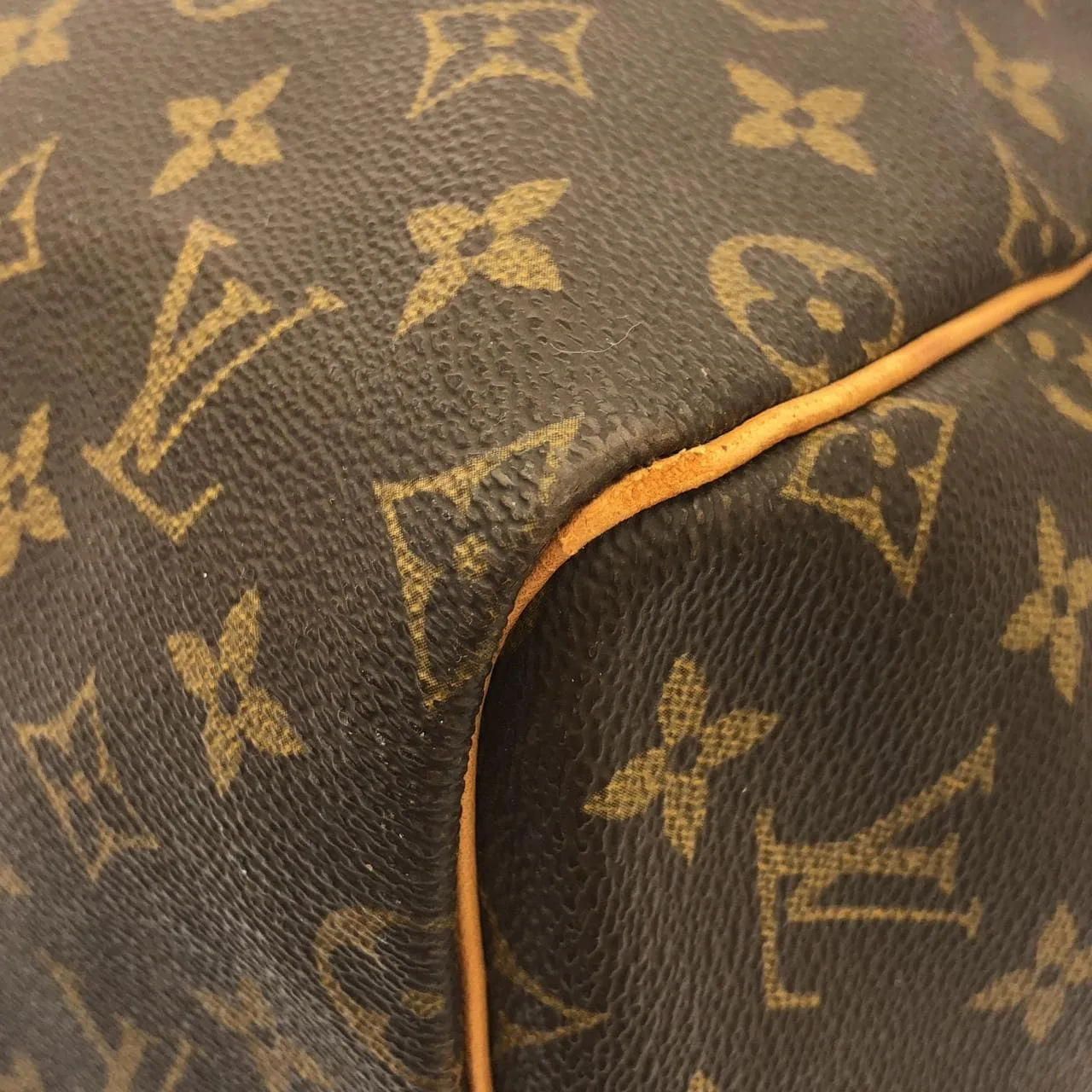 LOUIS VUITTON Keepall M41424 Boston Monogram 黑色 Monogram 中古品B - 縮圖 3