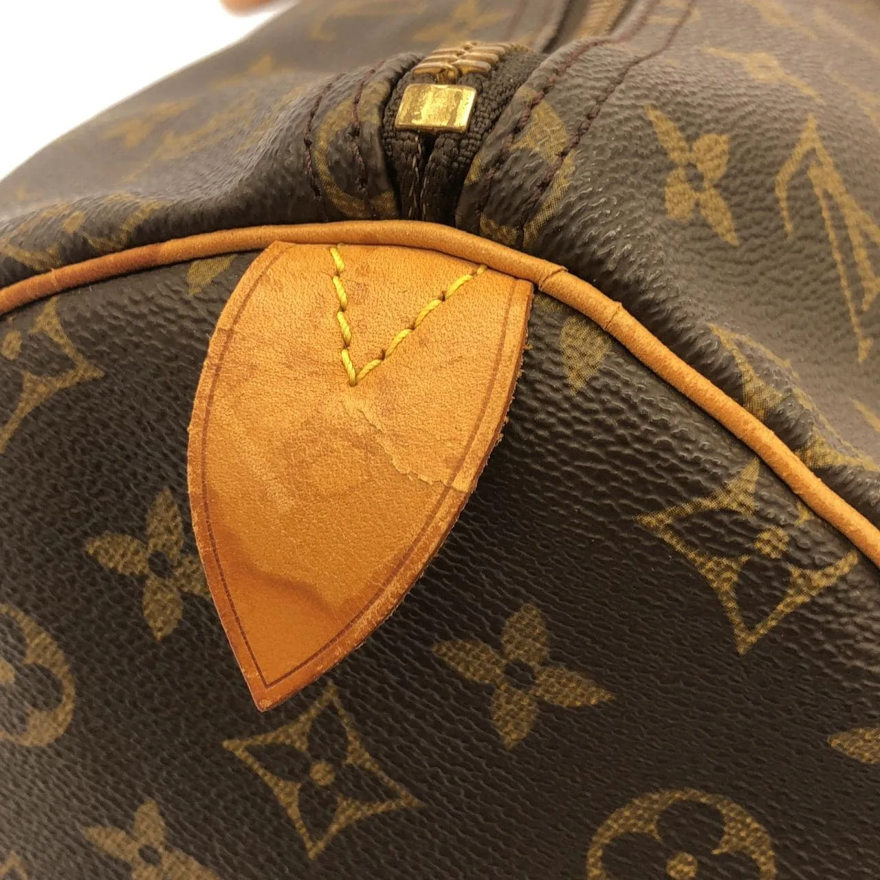 LOUIS VUITTON Keepall M41424 Boston Monogram 黑色 Monogram 中古品B - 縮圖 6
