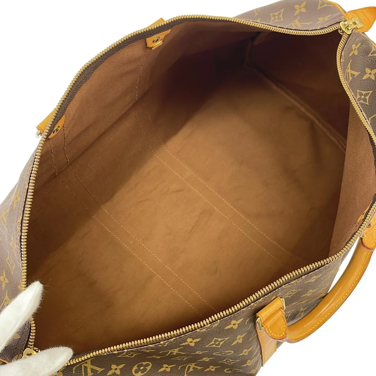 LOUIS VUITTON Keepall M41424 Boston Monogram 黑色 Monogram 中古品B - 縮圖 9