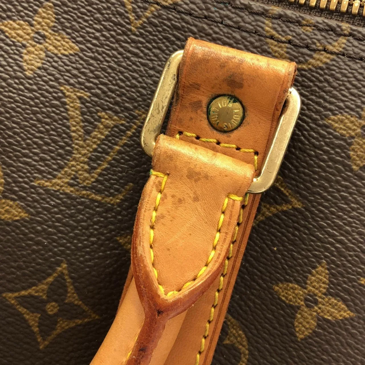 LOUIS VUITTON Keepall M41416 Boston Monogram 黑色 Monogram 中古品B - 縮圖 8