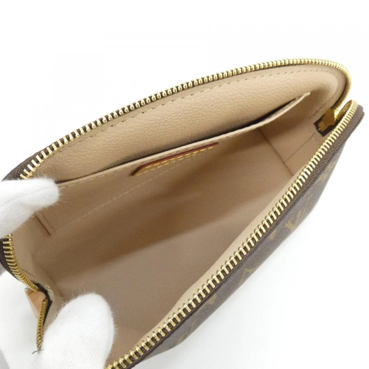 LOUIS VUITTON Pochette M47515 Pouch Monogram Black Monogram Rank A - Thumbnail 3