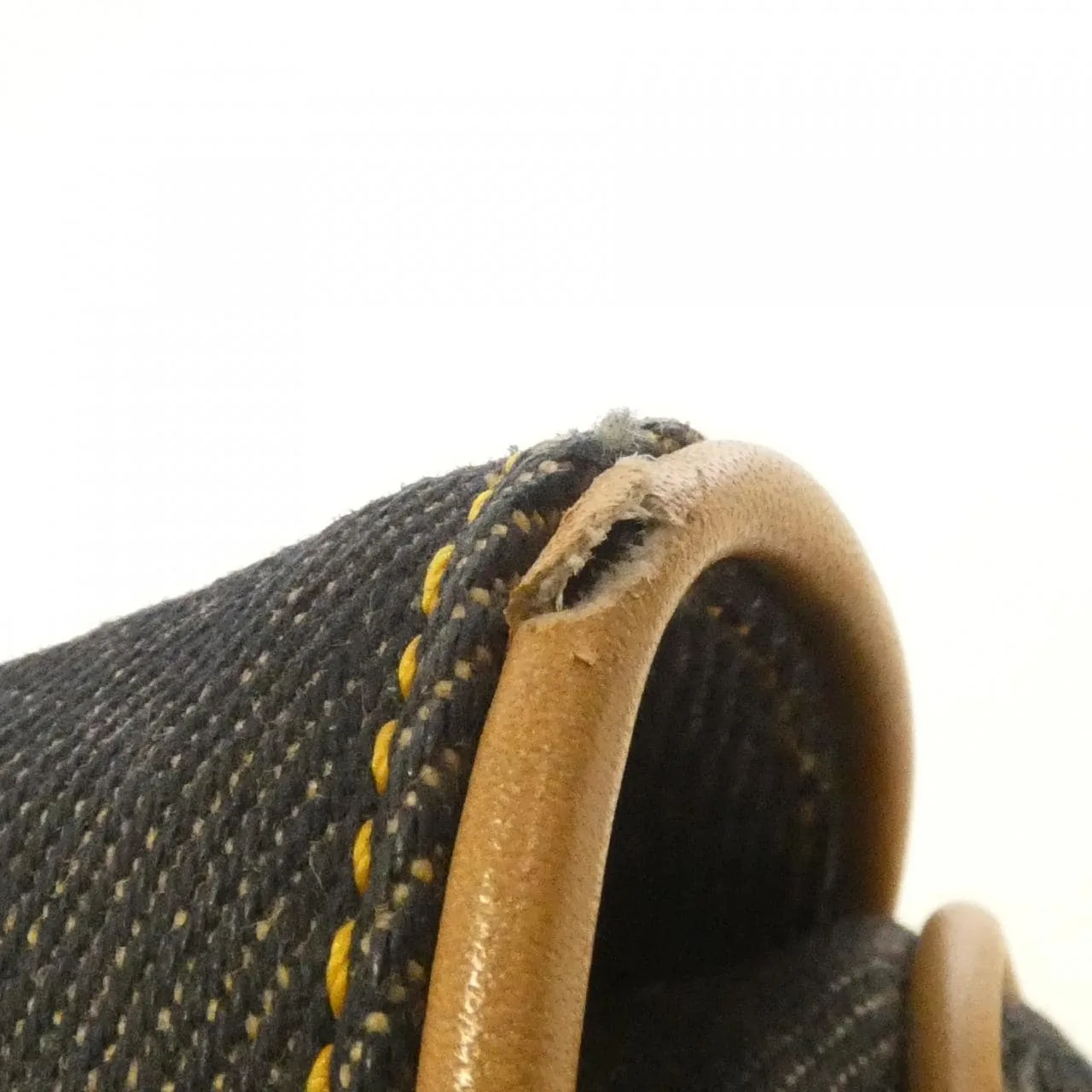 DIOR Saddle SJE44001 Shoulder Denim 酒紅色 牛仔布 中古品A - 縮圖 4