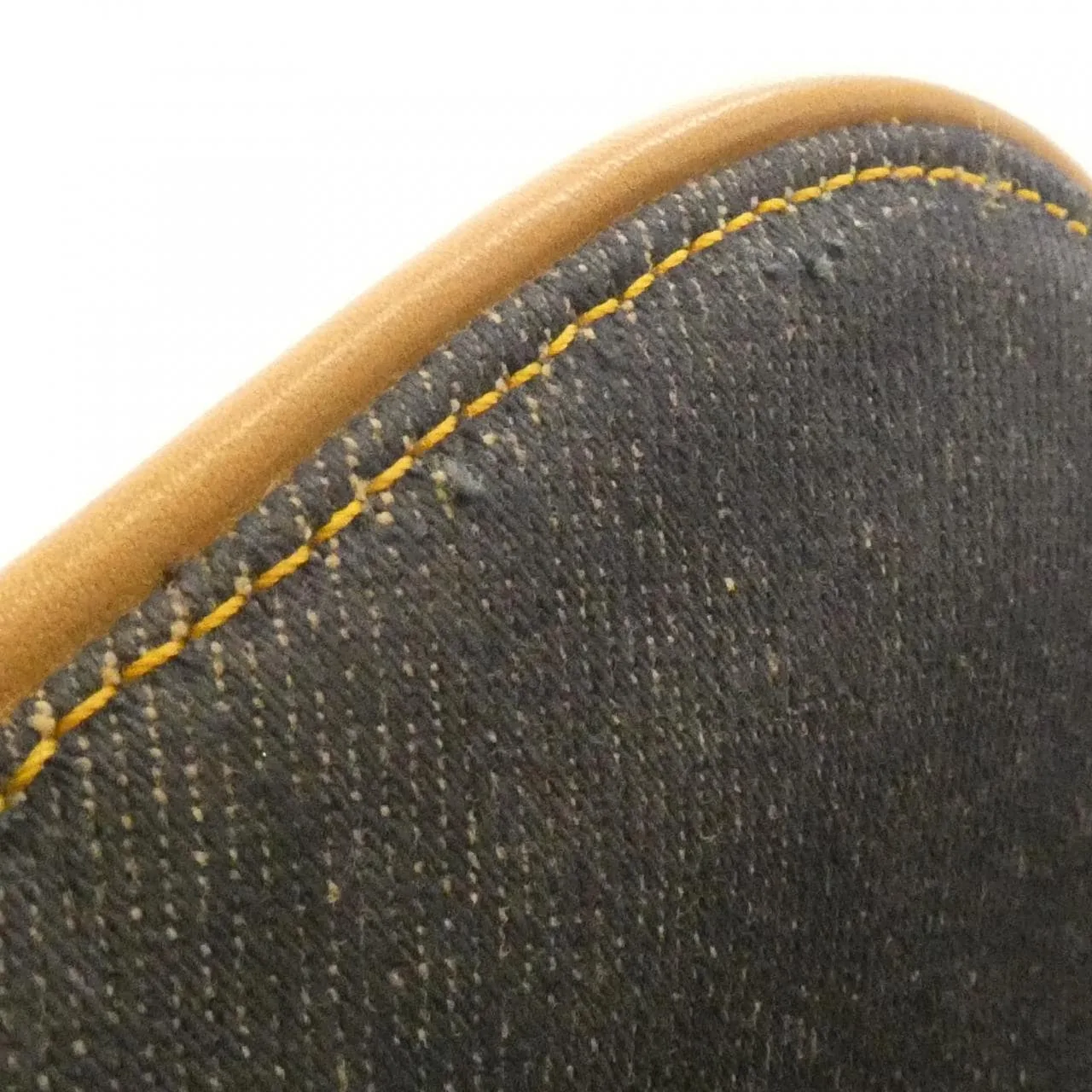 DIOR Saddle SJE44001 Shoulder Denim 酒紅色 牛仔布 中古品A - 縮圖 8