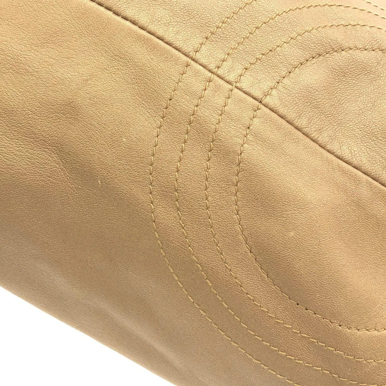 LOEWE 309 82 105 Handbag Leather Gold Leather Rank A - Thumbnail 4